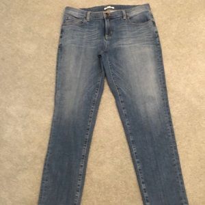 Eileen Fisher straight leg jeans.